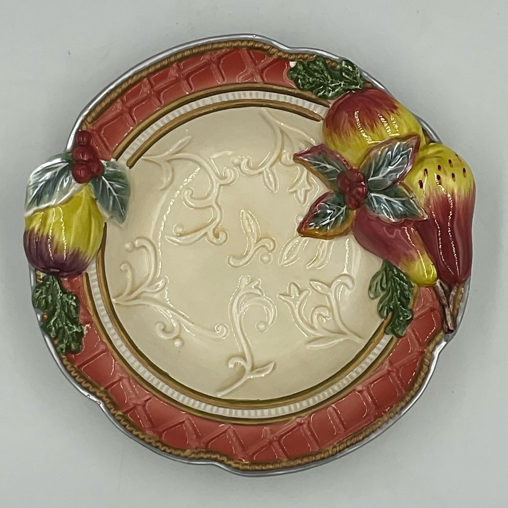 Fitz & Floyd for All Seasons "Enchanted Holiday" Open Potpourri Bowl